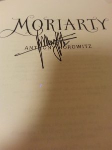 My signed copy of Moriarty!